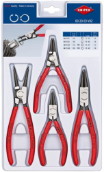 Set clesti inel siguranta Knipex J1 J2 A1 A2 4 piese in carcasa plastic 