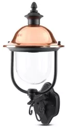 Lampa de gradina montaj perete soclu e27 - negru