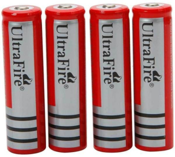 Pachet 4 Bucati Acumulatori Klausstech 7800mah 3.7v Li-ion Fara Efect De Memorie utilizare Universala Reincarcabili Rosu 