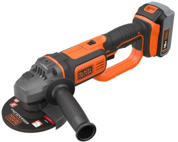 Polizor unghiular cu acumulator 18V 4.0 Ah 125 mm Black and Decker 