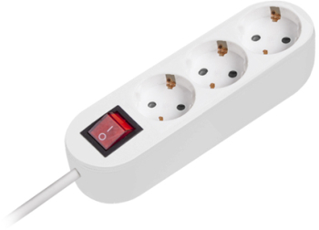 Prelungitor 3x1.5mm 3 prize 5m intrerupator 