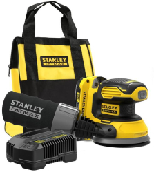 Slefuitor orbital Stanley SFMCW220D1S 125mm cu acumulator 