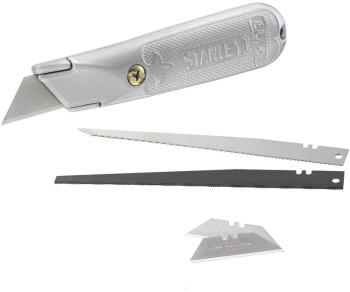 STANLEY - Cutter cu lama trapez + 2 lame fierastrau 0-10-129 