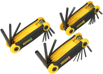 Set chei hexagonale in L Stanley 1.5-8mm 5/64-1/4 TX9-TX40 25 piese 
