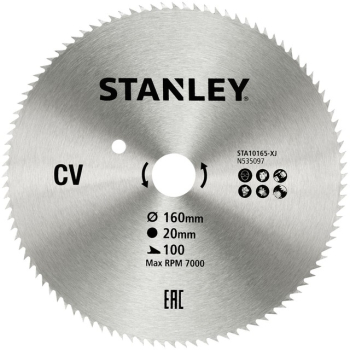 STANLEY - Panza fierastrau circular 160x20mm 100 dinti STA10165-XJ 
