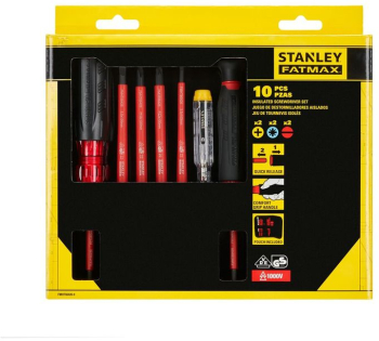 STANLEY - Set surubelnite izolate Fatmax VDE 1000 V 9 piese in geanta textila FMHT66426-0 
