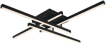 Candelabru led dimabil 38w 3000k 85x85x10.5cm - negru 