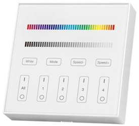 Controller banda led rgb + alb 4 zone wi-fi - alb 