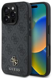 Husa pentru iPhone 16 Pro - Guess Hardcase 4G Classic MagSafe GUHMP16LP4SM4MK - Black 