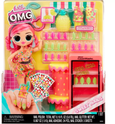 L.o.l. Surprise Omg Sweet Nails Pinky Pops Fruit Shop Set Papusa Cu Accesorii 