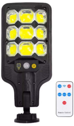 Lampa Solara De Exterior Pentru Casa/Gradina/Terasa Lumina Neutra Senzori De Miscare Rezistenta la Apa IP65 Negru KlaussTech 