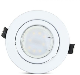 Set 3 spoturi led gu10 5w 3000k alb cald - alb 