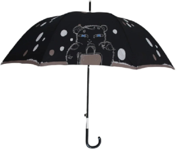 Umbrela LONG automatica BEAR simpla Negru 