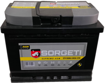 Baterie auto SORGETI Supremo AGM Start-Stop 60Ah 