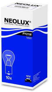 Bec Semnalizare 12V Py21W Galben Bau15S Set 10 Buc Neolux 