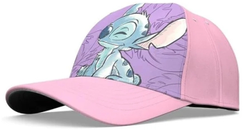 sapca pentru copii cu personajul Stitch roz - OUTLET 