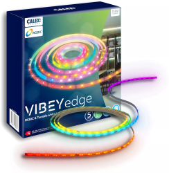 Band LED Smart Calex Vibey 5m RGBIC + CCT 600 lumeni 12W sincronizare muzicala pentru interior 5m 