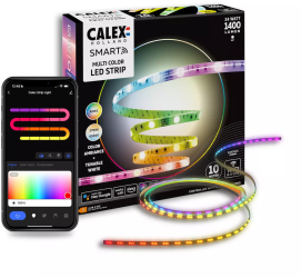 Benzi LED Calex Smart Striplight, RGBIC+CCT Interior 100 Lumeni 24W clasa F 10 metri 