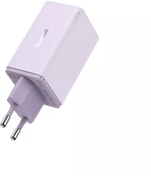 Incarcator retea Baseus GaN6 Pro Fast Charge 2C+2U 65W + cablu USB-C 100W 1m violet 