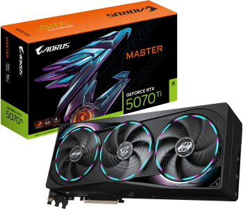 Placa video GIGABYTE AORUS MASTER NVIDIA GeForce RTX 5070 Ti 16GB GDDR7 256-bit DLSS 4.0 