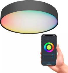 Plafoniera Calex Smart RGB-CCT, 20W, 2350 lumeni, WiFi 2,4 GHz 