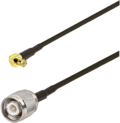 Cablu adaptor RF pigtail MCX male TNC male 20cm pentru conectare modem la antena GSM 3G 4G GPS WIFI LORA 