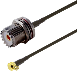 Cablu adaptor RF pigtail MCX male UHF female SO259 3m pentru conectare modem la antena GSM 3G 4G GPS WIFI LORA 