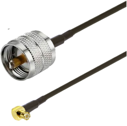 Cablu adaptor RF pigtail MCX male UHF male PL239 30cm pentru conectare modem la antena GSM 3G 4G GPS WIFI LORA 