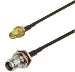 Cablu adaptor RF pigtail RPSMA female TNC female 30cm pentru conectare modem la antena GSM 3G 4G GPS WIFI LORA 