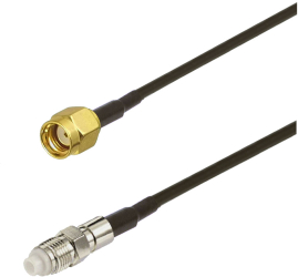 Cablu adaptor RF pigtail RPSMA male FME female 30cm pentru conectare modem la antena GSM 3G 4G GPS WIFI LORA 