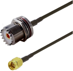 Cablu adaptor RF pigtail SMA male UHF female SO259 15cm pentru conectare modem la antena GSM 3G 4G GPS WIFI LORA 