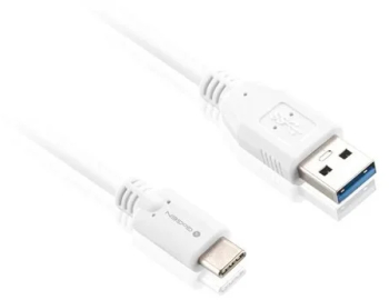 Cablu de incarcare si transfer de date GoGEN USB / USB-C incarcare rapida 1 m alb 