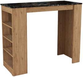 Masa Bar Bikos Stejar-Marmura Neagra 120x51.5 Cm 