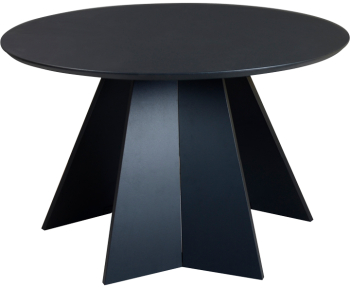 Masa Bucatarie/Dining Biannka MDF Negru Diametru 120 Cm 