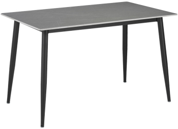 Masa Bucatarie/Dining Gustavo Piatra Sinterizata Finisaj Marmura Gri 140x80 Cm 