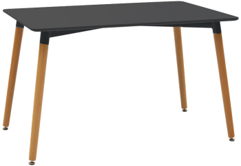 Masa Bucatarie/Dining Merkan Neagra 120x80 Cm 