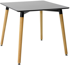 Masa Bucatarie/Dining Merkan Neagra 80x80 Cm