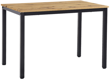 Masa Bucatarie/Dining Wakko MDF Stejar Sonoma Picioare Negre 110x70 Cm 