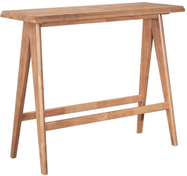 Masa Bucatarie/Dining Williams Din Lemn De Arbore Cauciuc Finisaj Nuc 120x45 Cm 