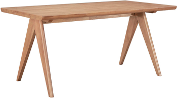 Masa Bucatarie/Dining Williams Din Lemn De Arbore Cauciuc Finisaj Nuc 160x85 Cm 