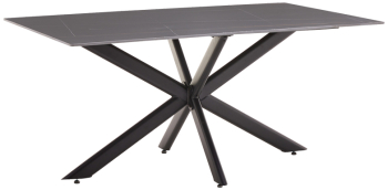 Masa Dining Bewann Piatra Sinterizata Gri 180x90 Cm 