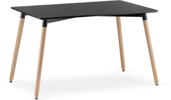 Masa Dreptunghiulara Linda Fixa 120 x 80 Cm MDF Neagra 