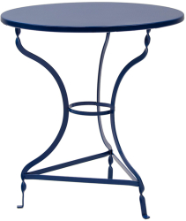 Masa Rotunda Metalica Zanos Diametru 70 Cm Albastra 
