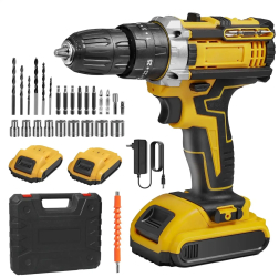 Masina de gaurit si insurubat 18V 2 viteze 45 Nm cu 2 acumulatori 3/8 inch 1800 rpm 2 kg 
