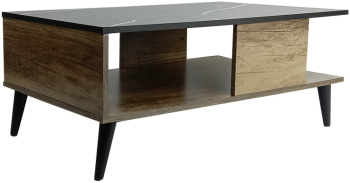 Masuta Cafea Moser Stejar Sonoma-Marmura Neagra 