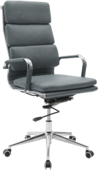 Scaun Directorial Piele Ecologica Thor Gri 