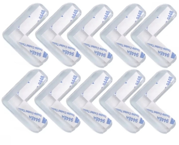 Set 10 protectii pentru colturi ascutite mobila silicon transparent