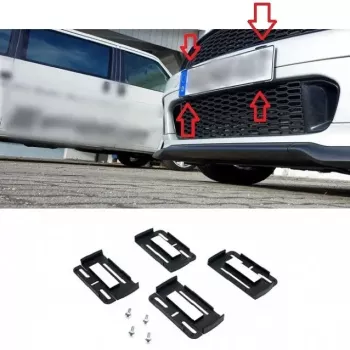 Set suporti placute inmatriculare INVIZIBILI 4 piese/set 