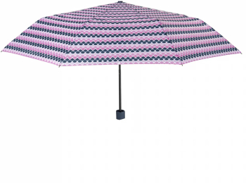 Umbrela dama MINI manuala Perletti geometrico roz 