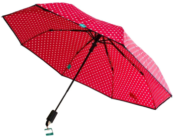 Umbrela mini Perletti rosie pentru doamne 